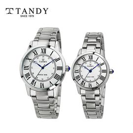 [TANDY] Classic Couple Metal Watch T-3714 – Japan Movement, Stainless Steel Band, Water Resistant